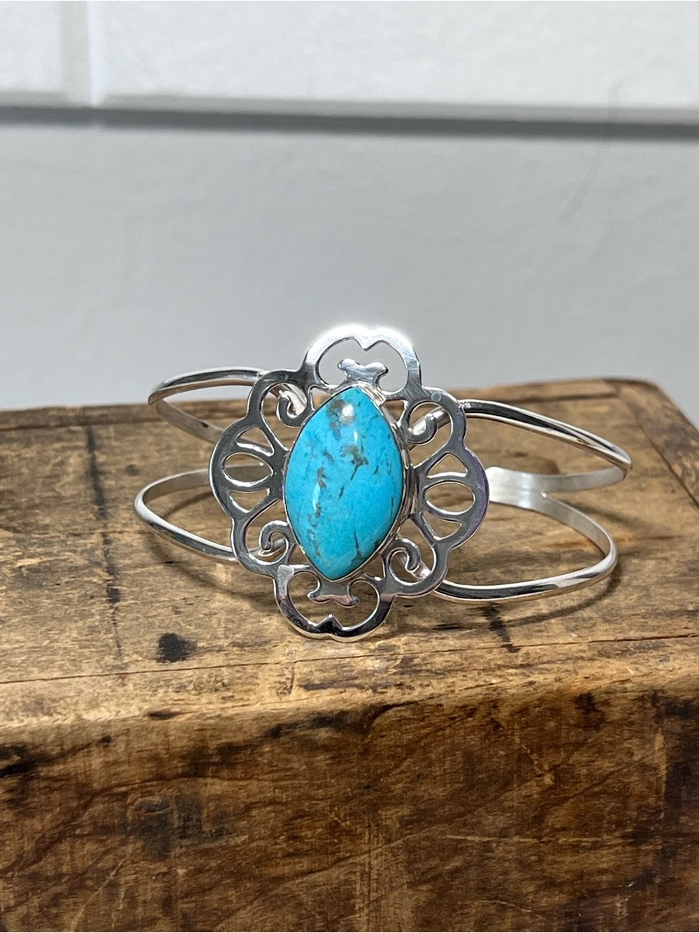 Jay King Kingman Turquoise Sterling Silver 925 Cuff Bracelet